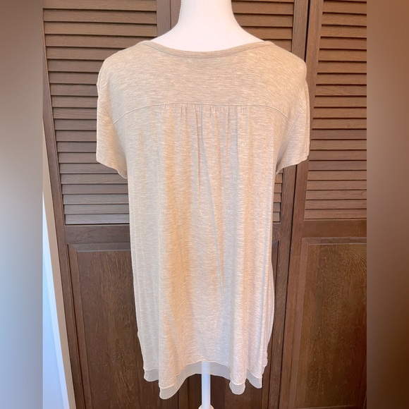 Maurices Appliqué Tan Heather Top size L - Picture 4 of 7